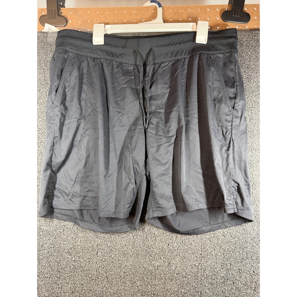 The North Face Athletic Shorts Womens XL Black Drawstring Pockets Hiking Active